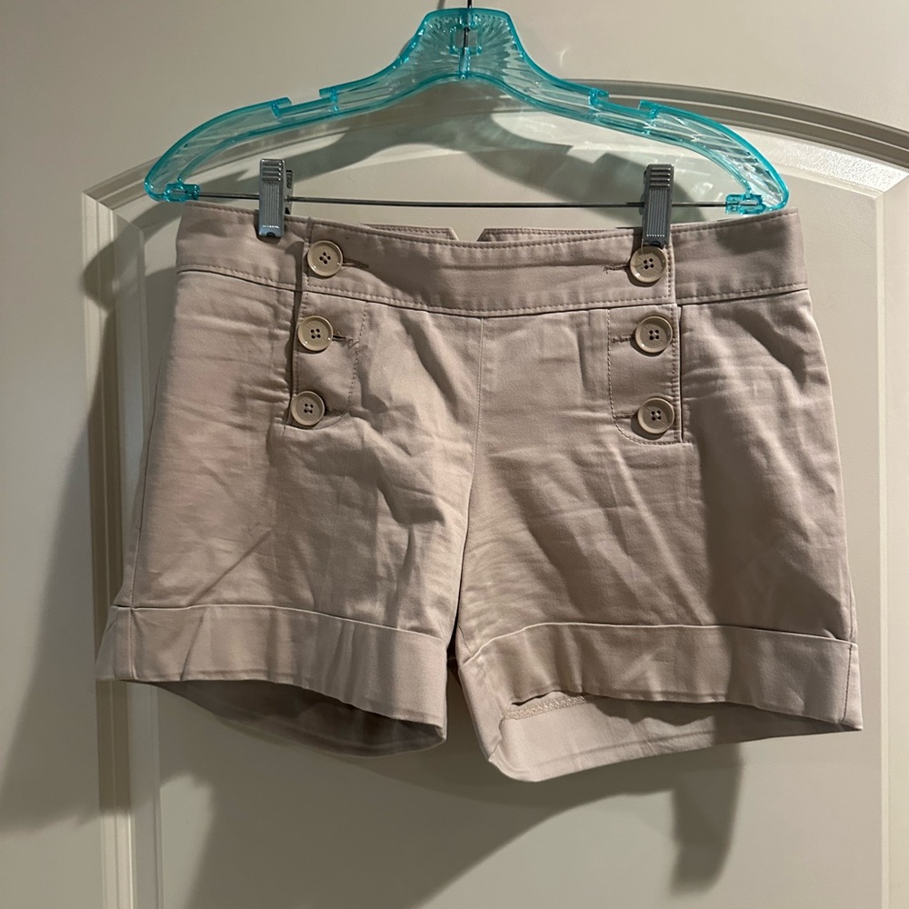 Express Tan High Waist Shorts